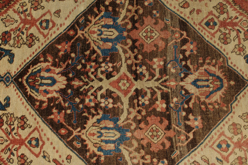 3x5 Ivory and Brown Persian Traditional Rug