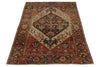3x5 Ivory and Brown Persian Traditional Rug