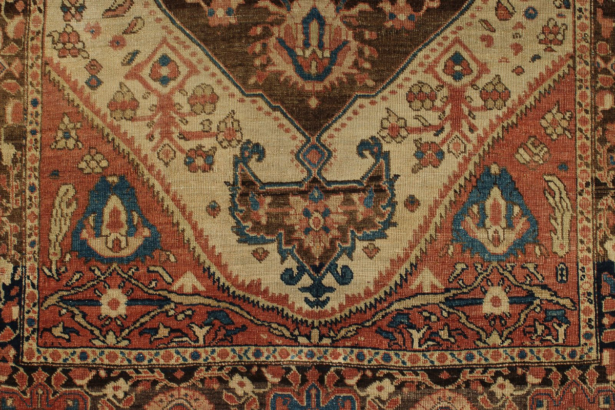 3x5 Ivory and Brown Persian Traditional Rug