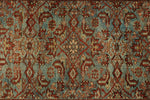 4x13 Light Blue and Ivory Persian Traditional Runner