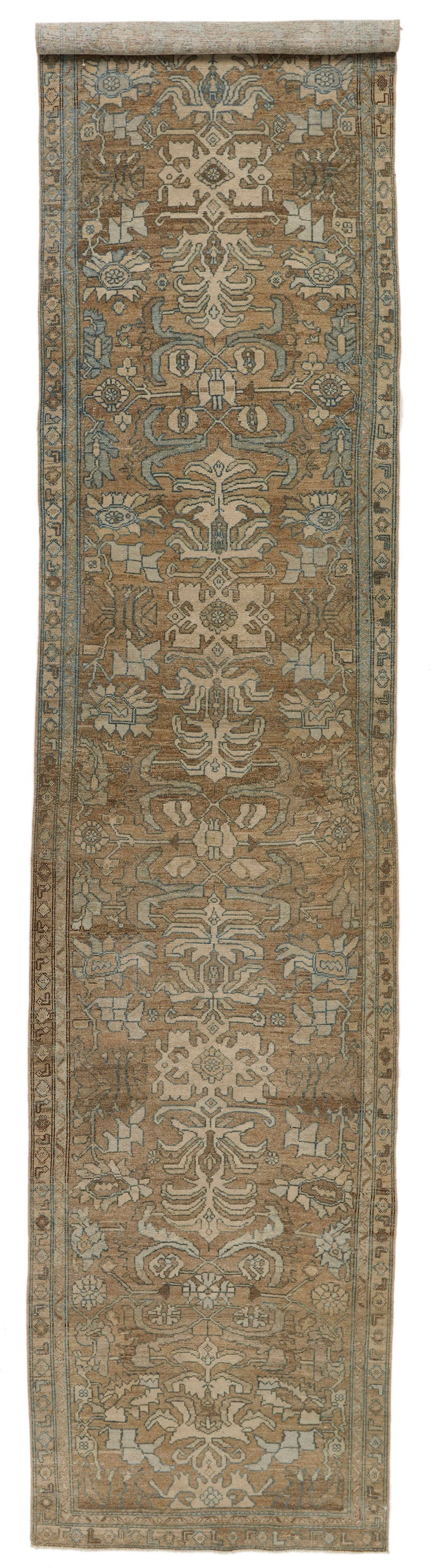 3x16 Brown and Ivory Persian Traditional Runner