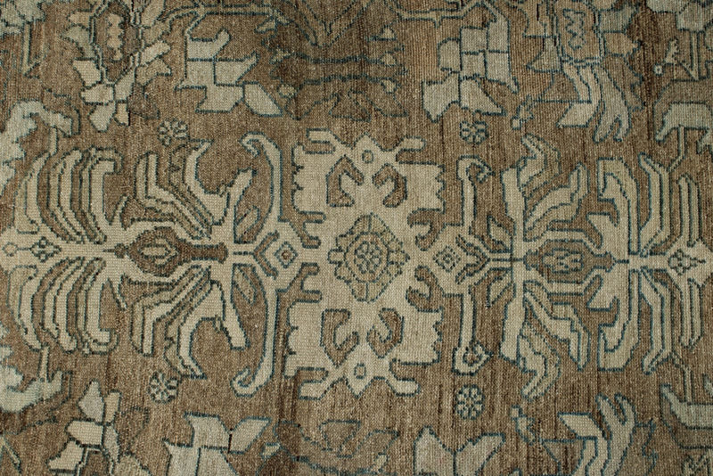 3x16 Brown and Ivory Persian Traditional Runner