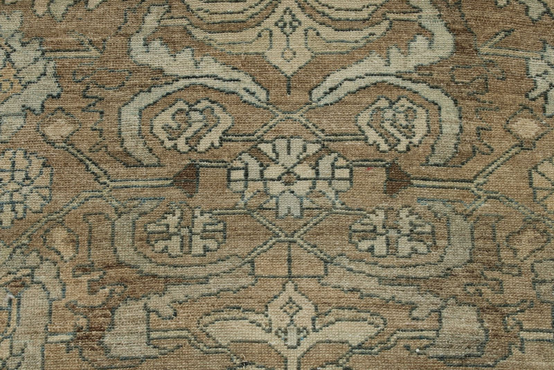 3x16 Brown and Ivory Persian Traditional Runner