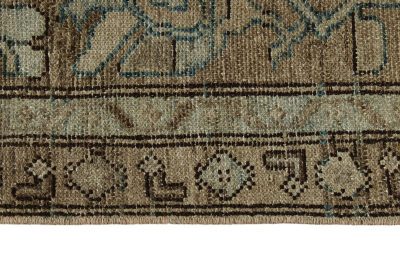 3x16 Brown and Ivory Persian Traditional Runner