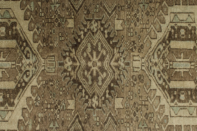 3x13 Ivory and Brown Persian Traditional Runner