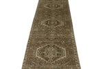 3x13 Ivory and Brown Persian Traditional Runner