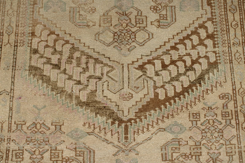 4x7 Ivory and Brown Persian Traditional Rug