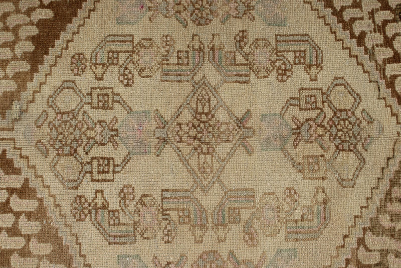 4x7 Ivory and Brown Persian Traditional Rug