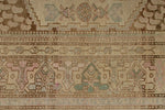 4x7 Ivory and Brown Persian Traditional Rug