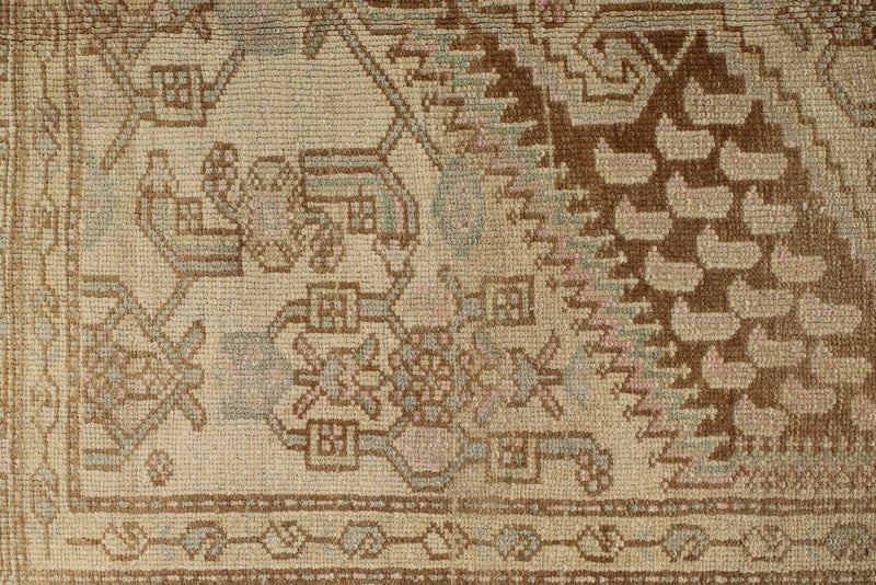 4x7 Ivory and Brown Persian Traditional Rug
