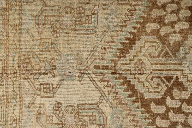 4x7 Ivory and Brown Persian Traditional Rug