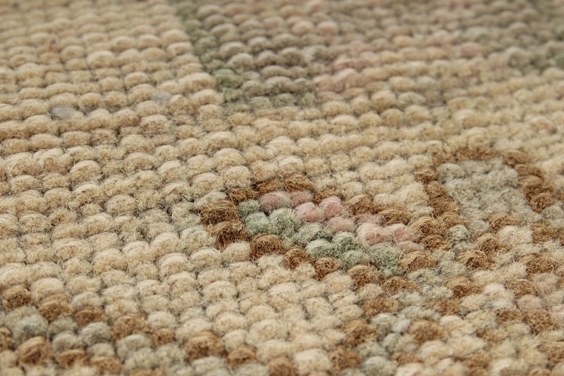 4x7 Ivory and Brown Persian Traditional Rug