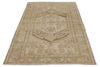 4x7 Ivory and Brown Persian Traditional Rug