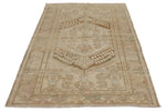 4x7 Ivory and Brown Persian Traditional Rug