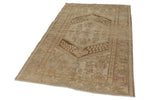 4x7 Ivory and Brown Persian Traditional Rug