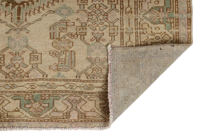 4x7 Ivory and Brown Persian Traditional Rug
