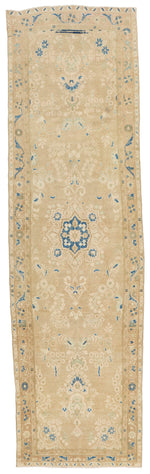 3x11 Blue and Brown Persian Traditional Runner