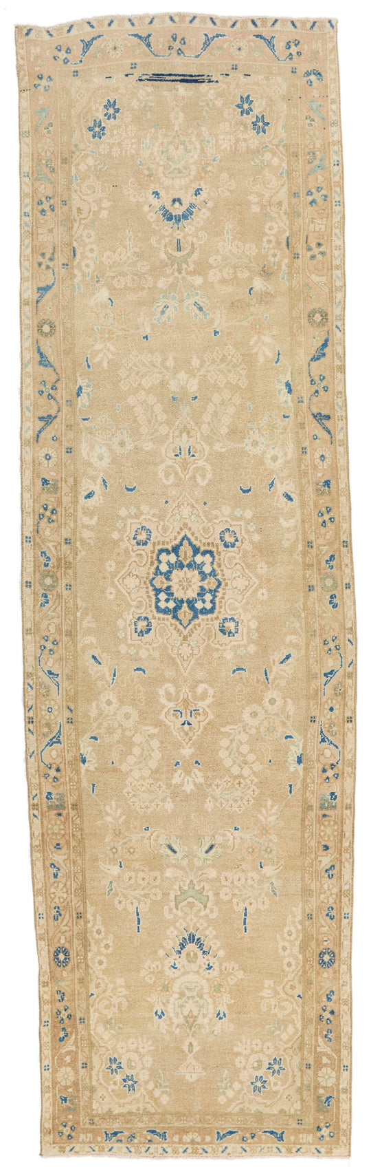 3x11 Blue and Brown Persian Traditional Runner