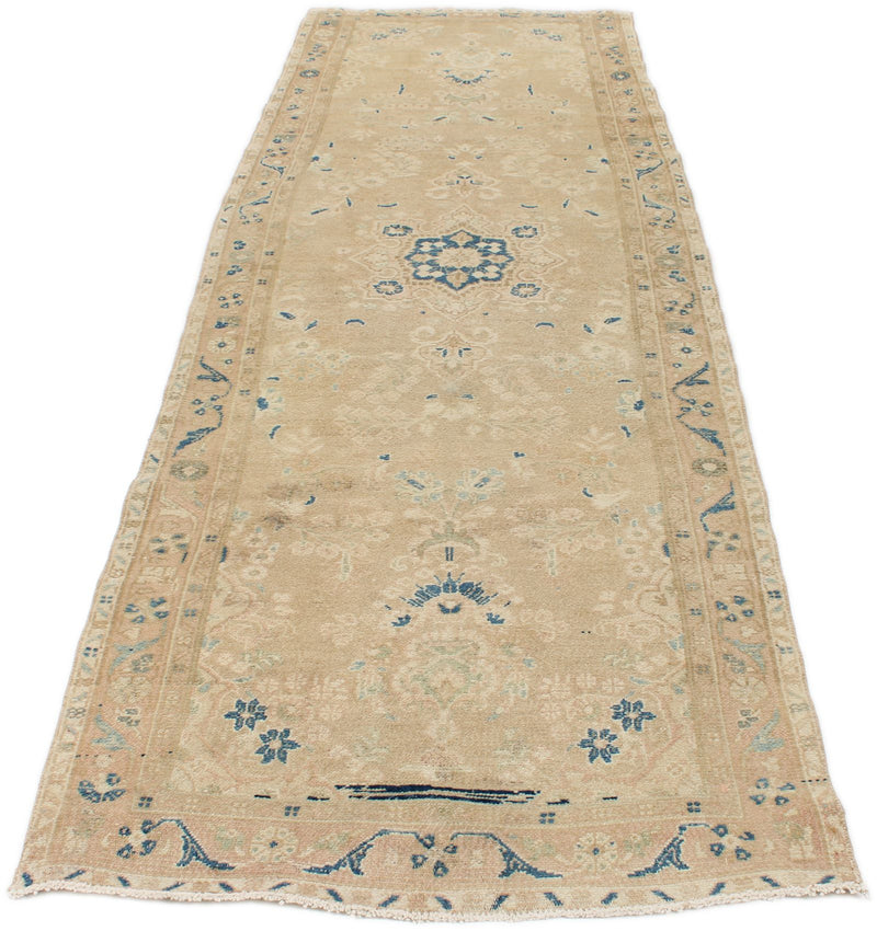 3x11 Blue and Brown Persian Traditional Runner