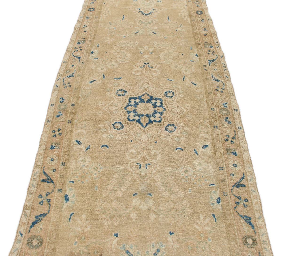 3x11 Blue and Brown Persian Traditional Runner