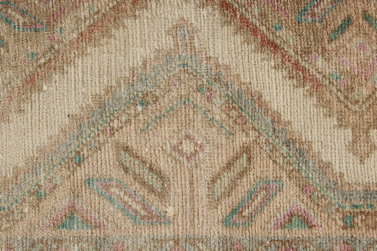 3x10 Ivory and Brown Persian Traditional Runner