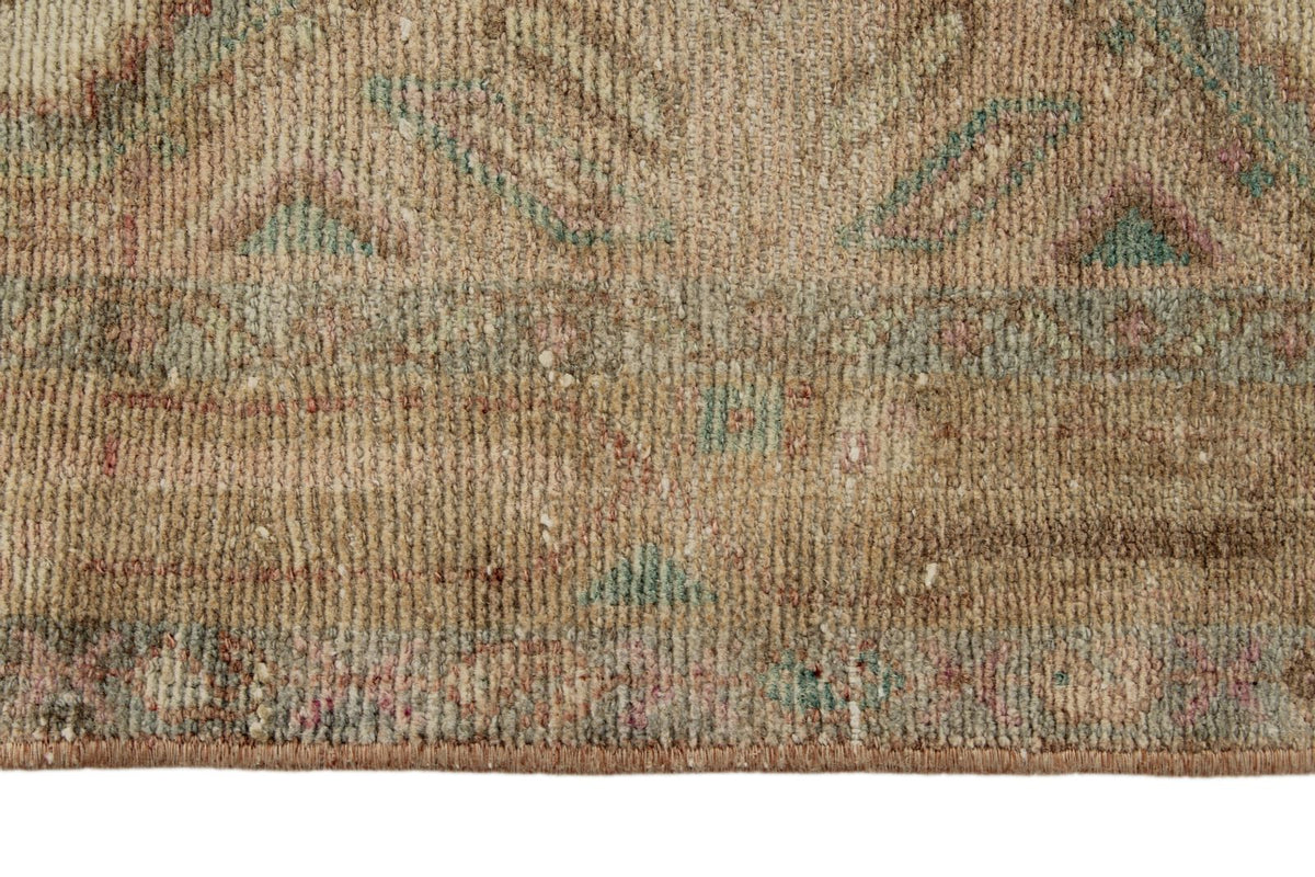 3x10 Ivory and Brown Persian Traditional Runner