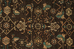 3x12 Brown and Ivory Persian Runner
