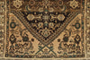 3x12 Brown and Ivory Persian Runner