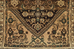 3x12 Brown and Ivory Persian Runner