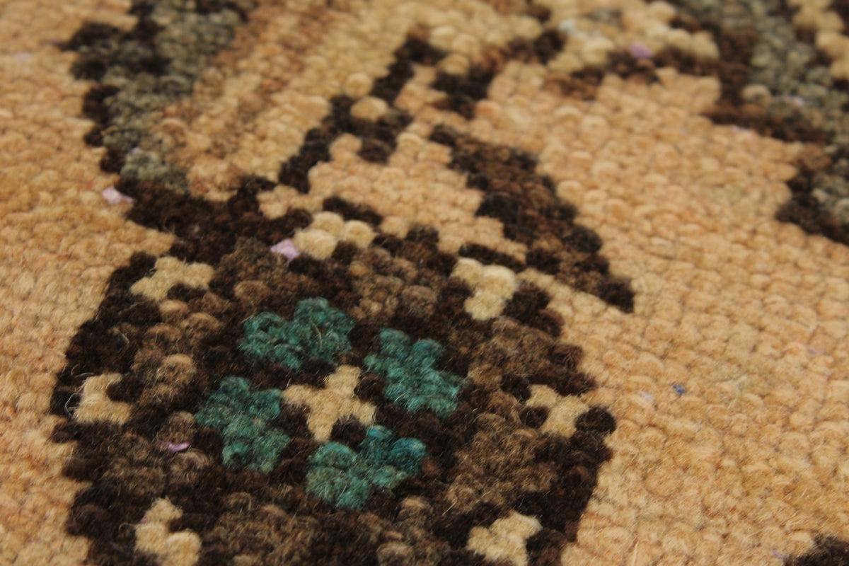 3x12 Brown and Ivory Persian Runner