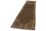 3x12 Brown and Ivory Persian Runner