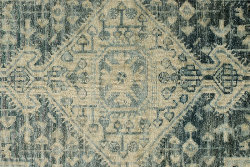 4x7 Gray and Ivory Persian Rug