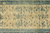 3x9 Light Brown and Light Blue Turkish Oushak Runner