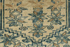 3x9 Light Brown and Light Blue Turkish Oushak Runner