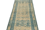 3x9 Light Brown and Light Blue Persian Runner