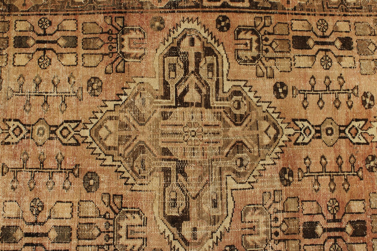 3x10 Rust and Brown Persian Traditional Runner
