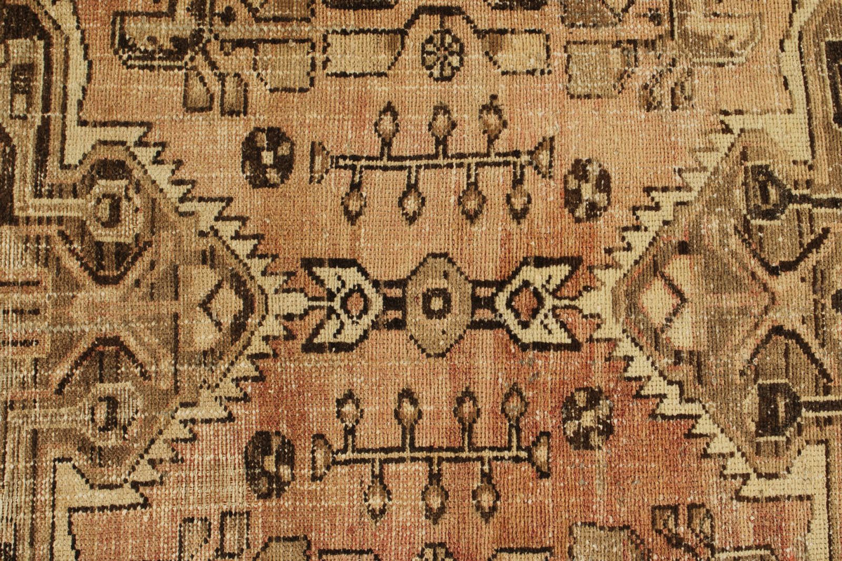 3x10 Rust and Brown Persian Traditional Runner