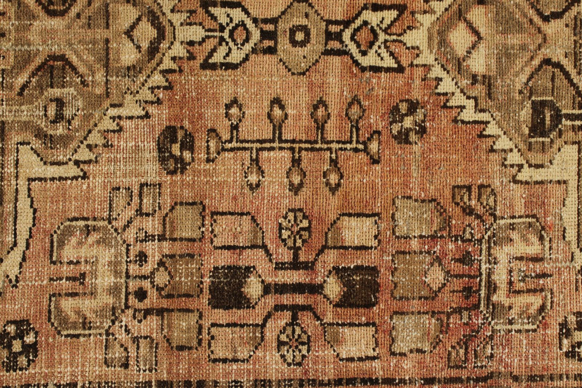 3x10 Rust and Brown Persian Traditional Runner