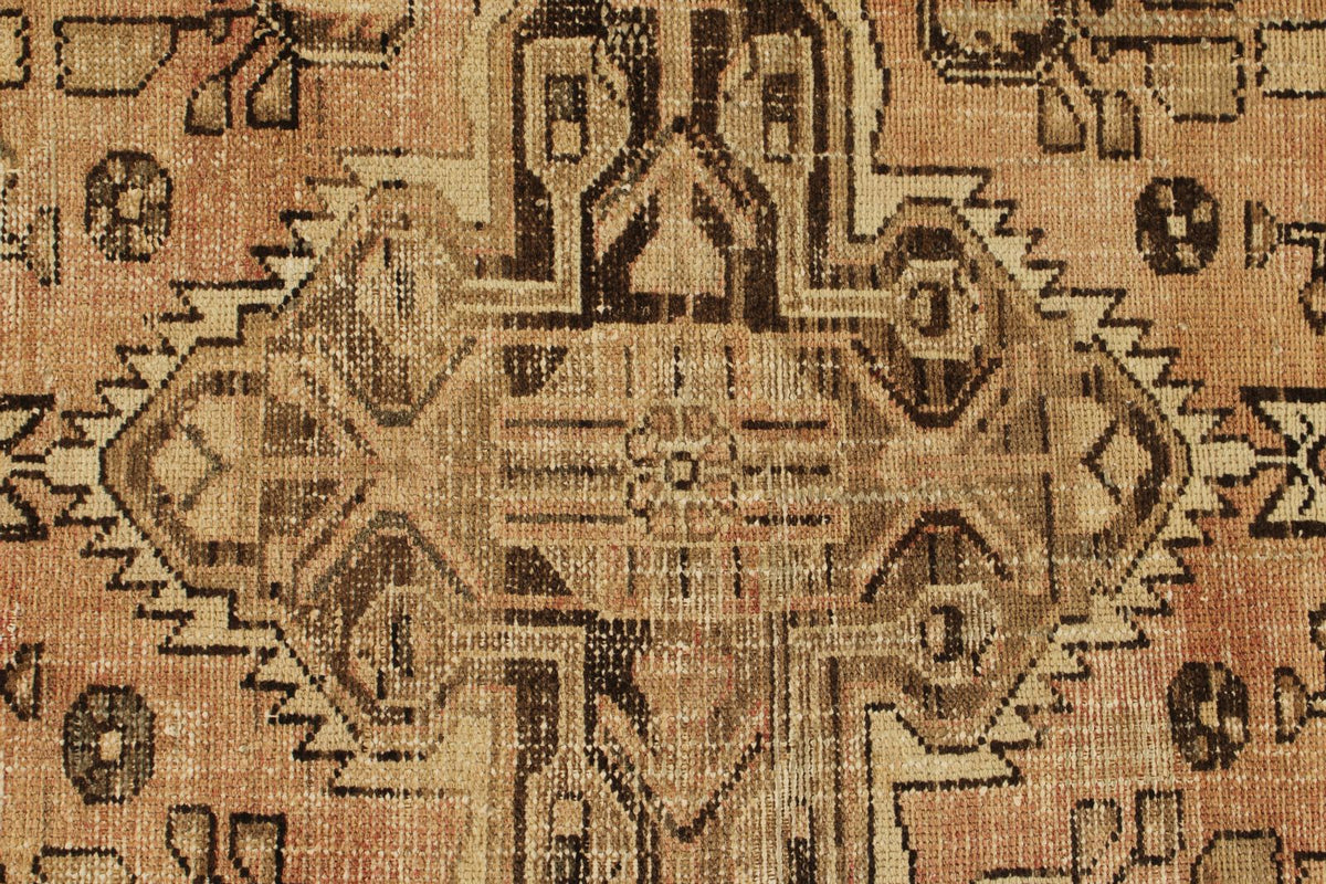 3x10 Rust and Brown Persian Traditional Runner