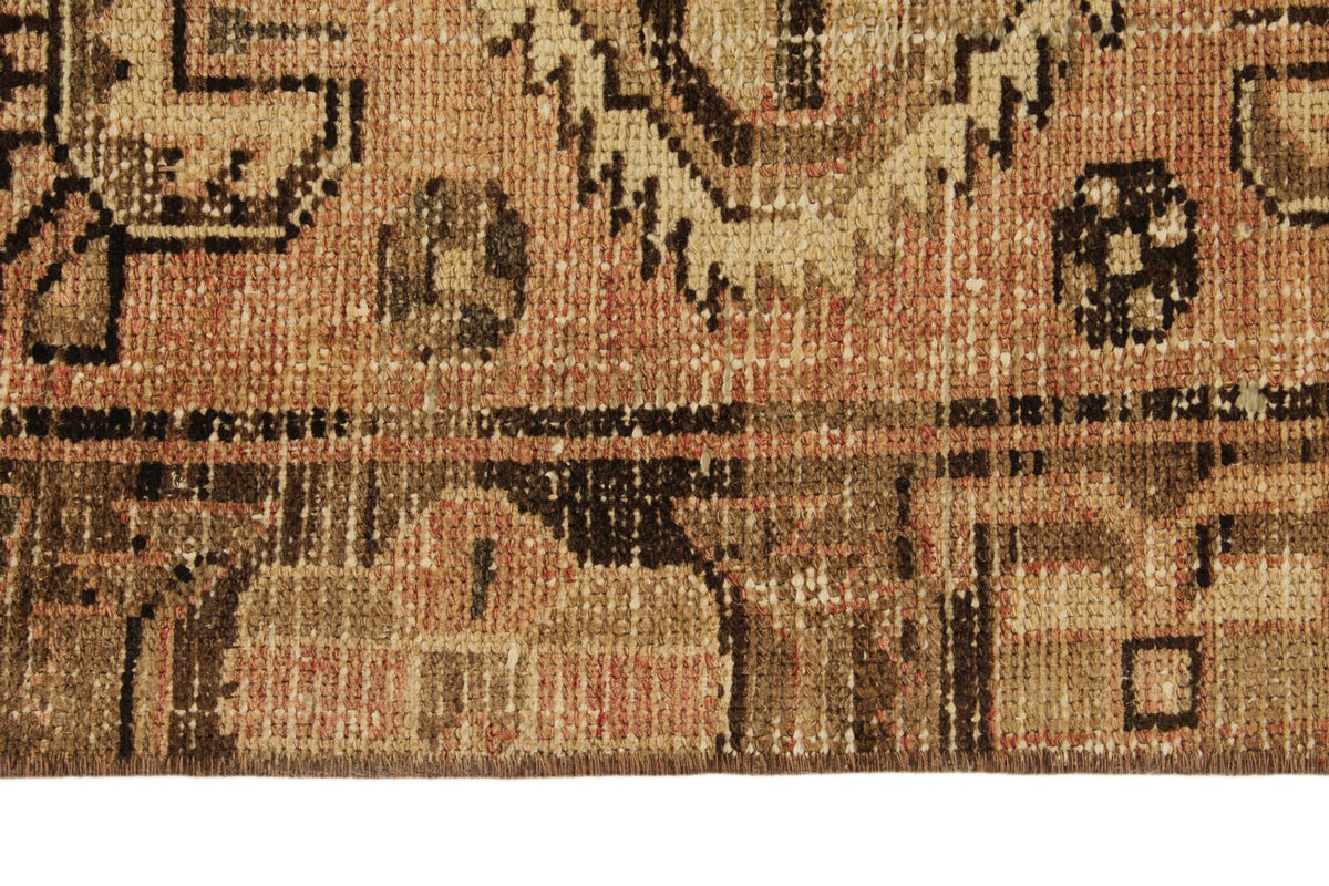 3x10 Rust and Brown Persian Traditional Runner