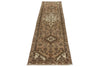 2x10 Ivory and Brown Persian Traditional Runner