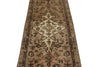 2x10 Ivory and Brown Persian Traditional Runner