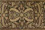 3x11 Ivory and Brown Turkish Persian Runner