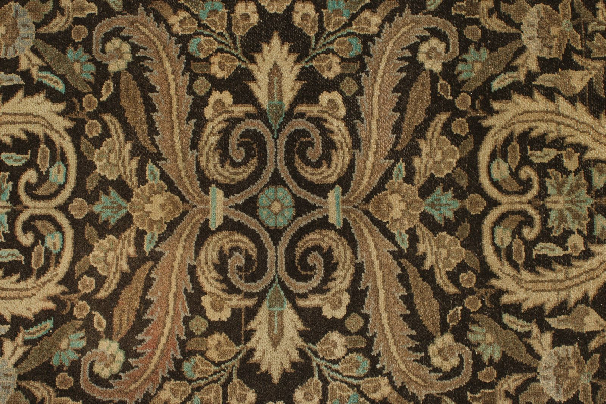 3x11 Ivory and Brown Turkish Persian Runner