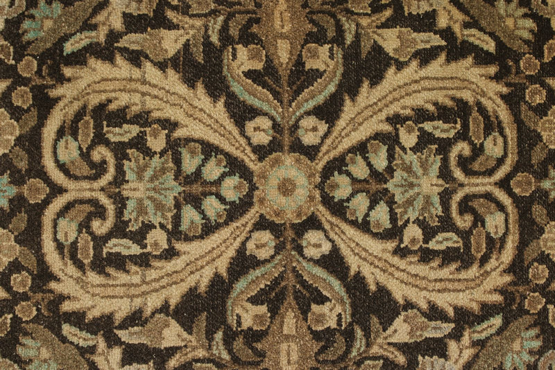 3x11 Ivory and Brown Turkish Persian Runner