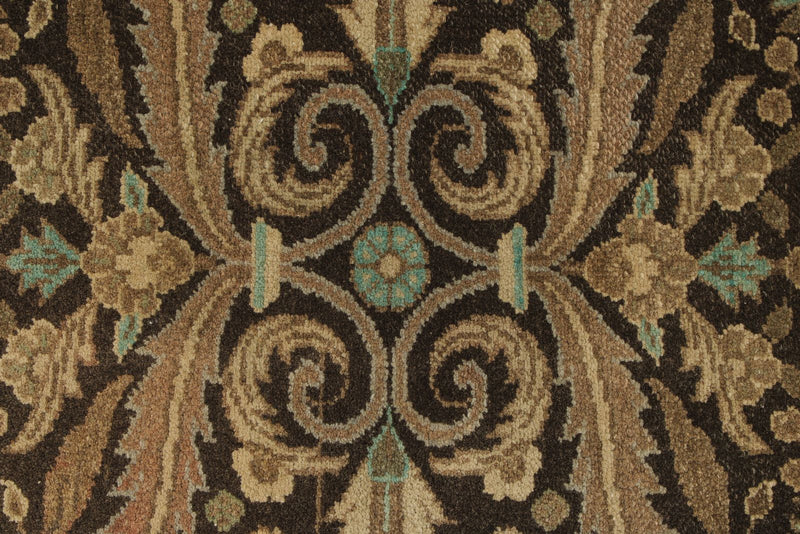 3x11 Ivory and Brown Turkish Persian Runner