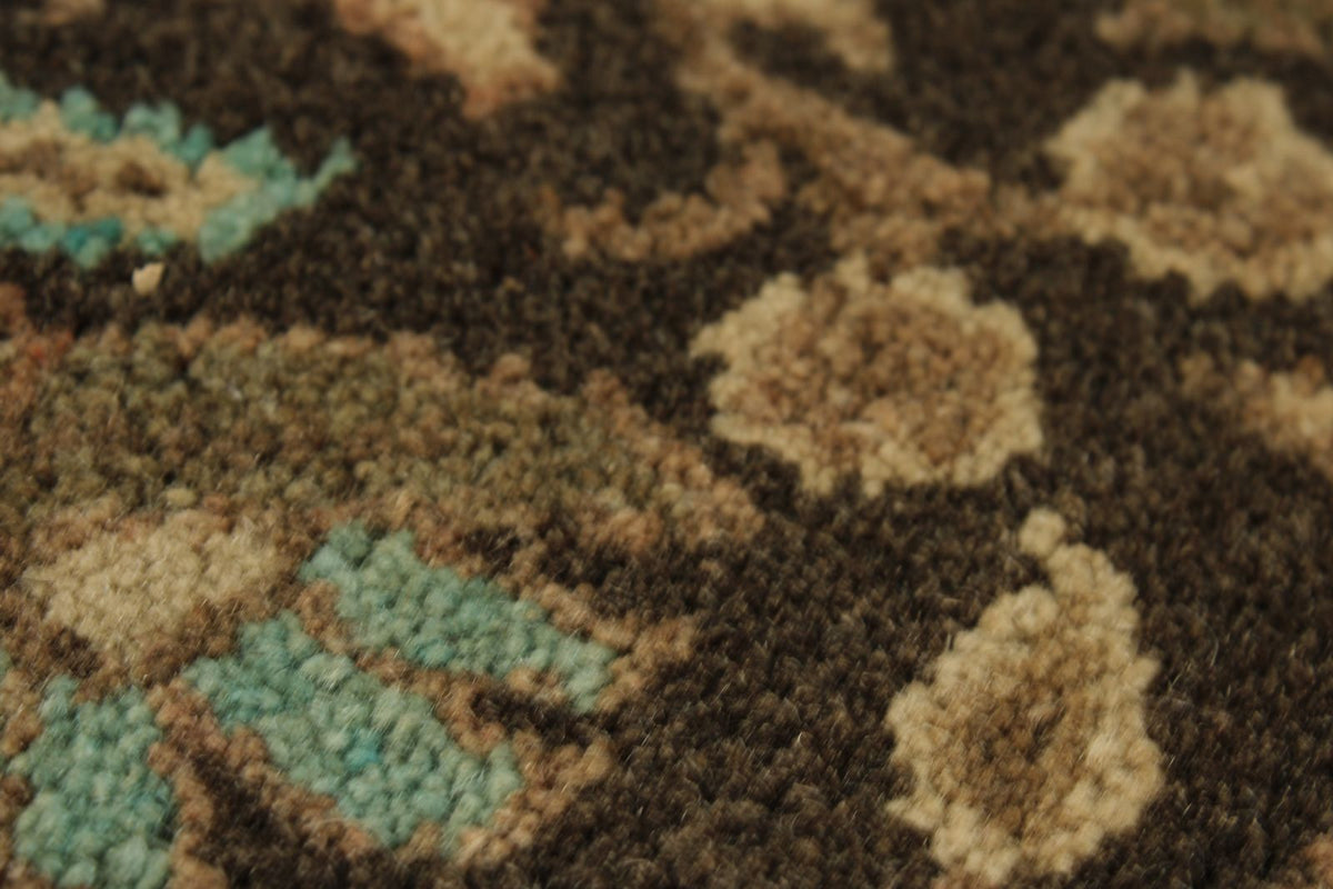 3x11 Ivory and Brown Turkish Persian Runner