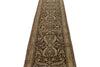 3x11 Ivory and Brown Turkish Persian Runner