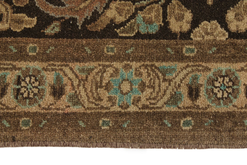3x11 Ivory and Brown Turkish Persian Runner