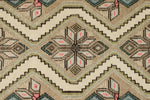 3x9 Ivory and Brown Turkish Persian Runner
